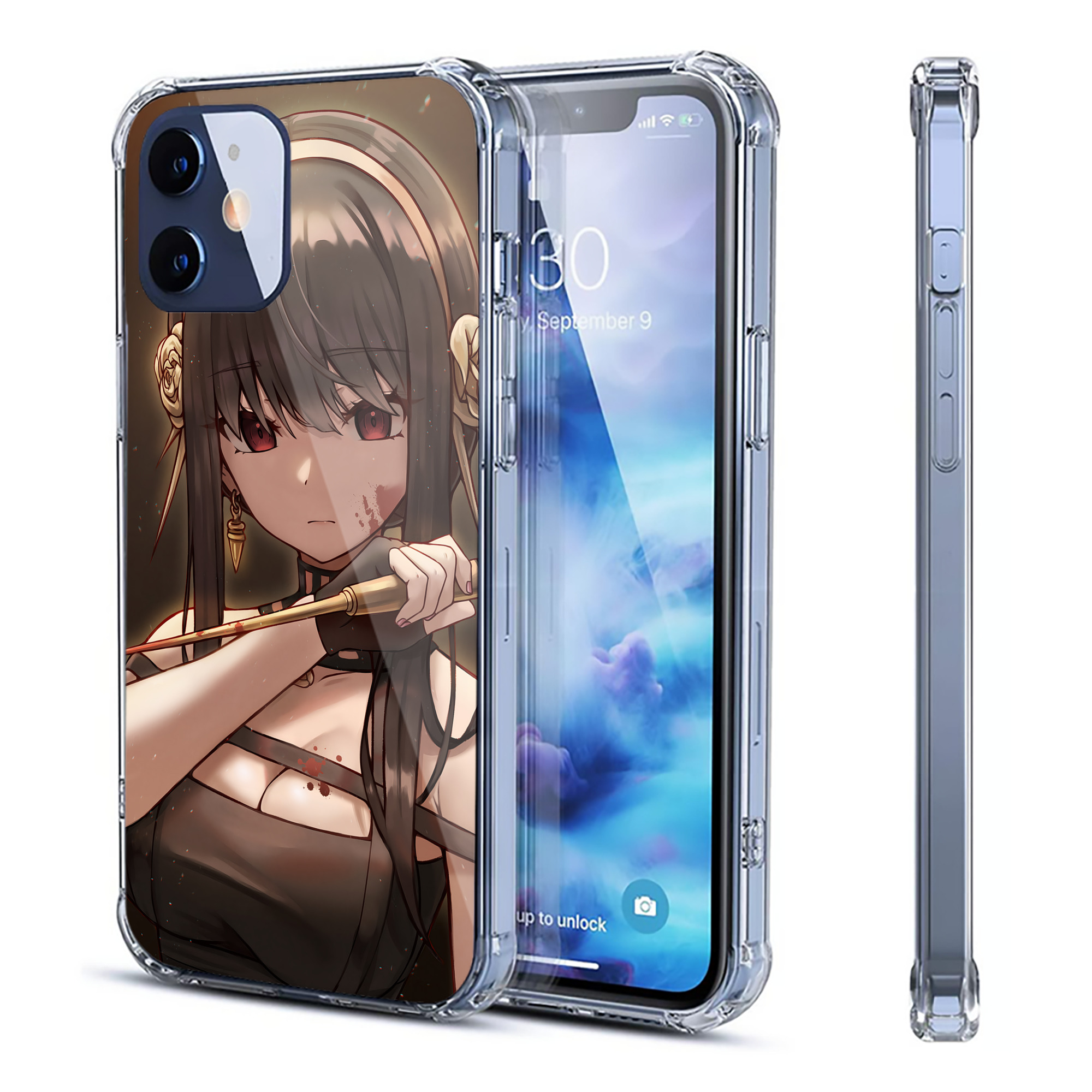 （画像用） SPY×FAMILY间谍家家酒 【iPhone 12シリーズ対応】透明スマホケース（クリアソフトケース）